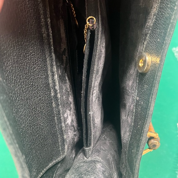 Vintage Gucci Bamboo Handle Suede Tote Bag - Black (Tom Ford Era) - Picture 7 of 9